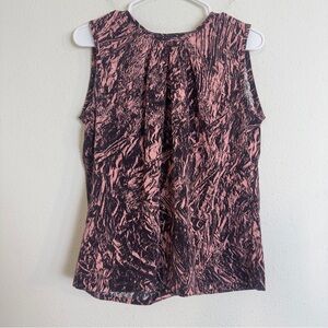 Alexander McQueen silk sleeveless split back blouse